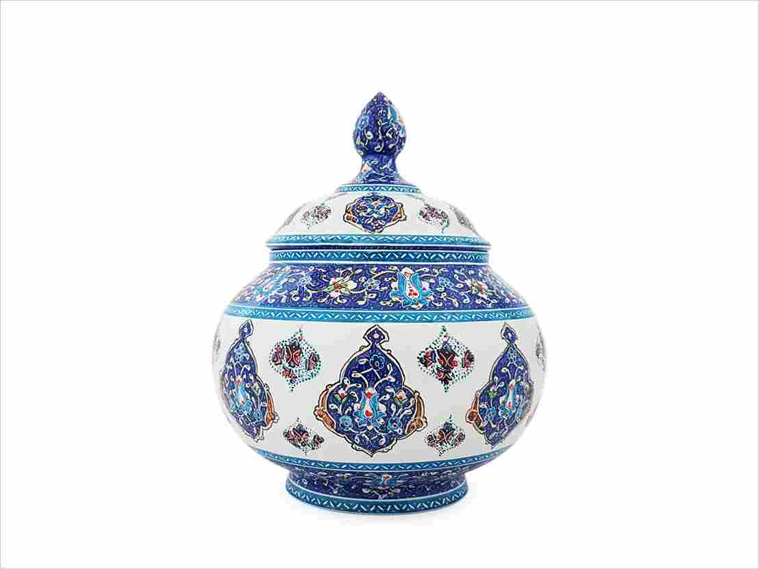 تصویر 4 از قندان مسی میناکاری مناسب پذیرایی لوکس و سنتی